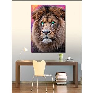Kanvas Tablo Aslan Ve Gücün Sembolü 100x140 cm