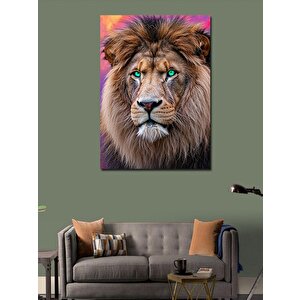 Kanvas Tablo Aslan Ve Gücün Sembolü 100x140 cm