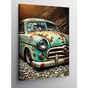 Kanvas Tablo Vintage Araba Sanatı 70x100 cm