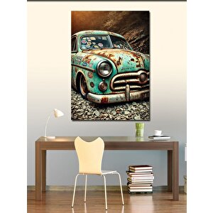 Kanvas Tablo Vintage Araba Sanatı 70x100 cm