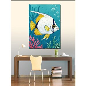 Kanvas Tablo Mercanların Yanında Tropik Balık 100x140 cm