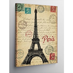 Kanvas Tablo Eyfel Kulesi Ve Paris Teması 70x100 cm