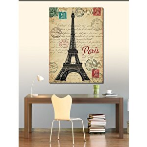 Kanvas Tablo Eyfel Kulesi Ve Paris Teması 70x100 cm