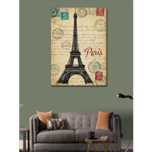 Kanvas Tablo Eyfel Kulesi Ve Paris Teması 70x100 cm