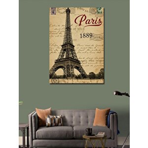 Kanvas Tablo Eyfel Kulesi Ve Paris 1889 100x140 cm