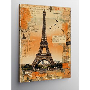 Kanvas Tablo Eyfel Kulesi Posteri 100x140 cm