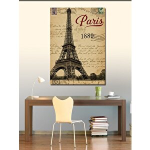 Kanvas Tablo Eyfel Kulesi Ve Paris 1889 70x100 cm