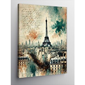 Kanvas Tablo Eyfel Kulesi Ve Paris Sokakları 50x70 cm