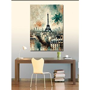 Kanvas Tablo Eyfel Kulesi Ve Paris Sokakları 50x70 cm