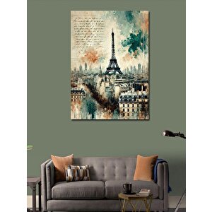 Kanvas Tablo Eyfel Kulesi Ve Paris Sokakları 50x70 cm