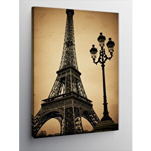 Kanvas Tablo Eyfel Kulesi Ve Zarif Siluet 100x140 cm