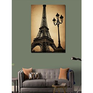 Kanvas Tablo Eyfel Kulesi Ve Zarif Siluet 100x140 cm