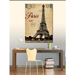 Kanvas Tablo Paris 1889 Ve Eyfel Kulesi 70x100 cm