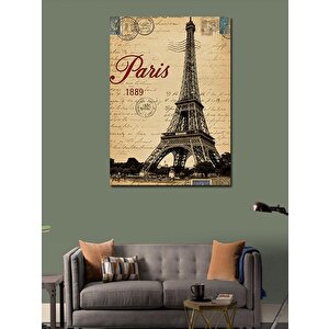 Kanvas Tablo Paris 1889 Ve Eyfel Kulesi 70x100 cm