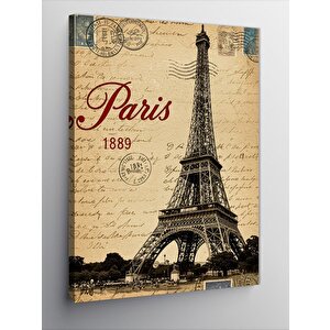 Kanvas Tablo Paris 1889 Ve Eyfel Kulesi 50x70 cm