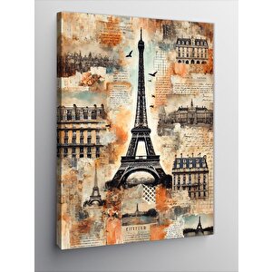 Kanvas Tablo Eyfel Kulesi Ve Paris Manzarası 70x100 cm
