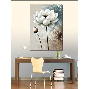 Kanvas Tablo Lotus Çiçeği Ve Saflık Simgesi 100x140 cm