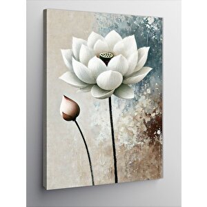 Kanvas Tablo Lotus Çiçeği Ve Saflık Simgesi 70x100 cm