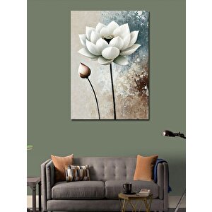 Kanvas Tablo Lotus Çiçeği Ve Saflık Simgesi 70x100 cm