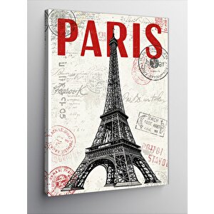 Kanvas Tablo Paris Ve Eyfel Kulesi 100x140 cm