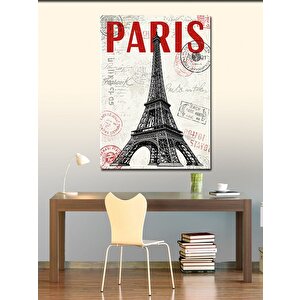 Kanvas Tablo Paris Ve Eyfel Kulesi 100x140 cm