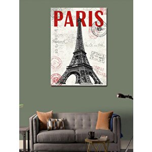 Kanvas Tablo Paris Ve Eyfel Kulesi 100x140 cm