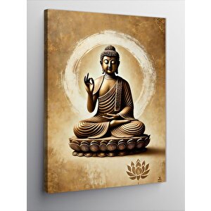 Kanvas Tablo Lotus Üzerinde Buda 50x70 cm