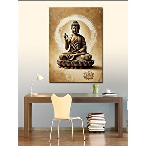 Kanvas Tablo Lotus Üzerinde Buda 50x70 cm