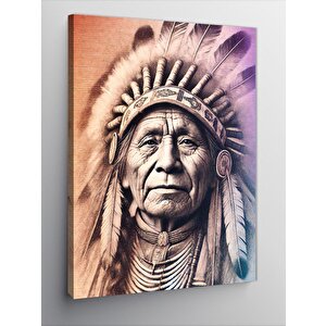 Kanvas Tablo Kızılderili Şef 50x70 cm