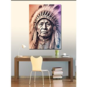 Kanvas Tablo Kızılderili Şef 50x70 cm