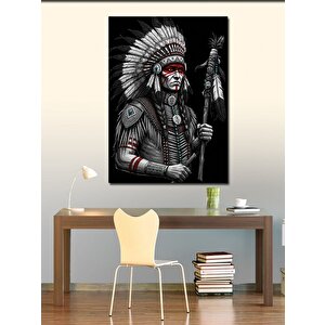 Kanvas Tablo Yerli Amerikan Şefi Portresi 70x100 cm