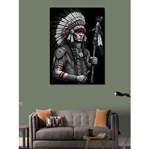 Kanvas Tablo Yerli Amerikan Şefi Portresi 70x100 cm