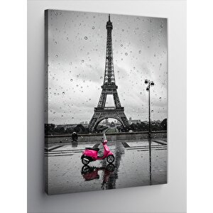 Kanvas Tablo Yağmurda Eyfel Kulesi 70x100 cm