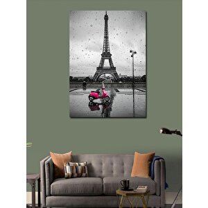 Kanvas Tablo Yağmurda Eyfel Kulesi 70x100 cm