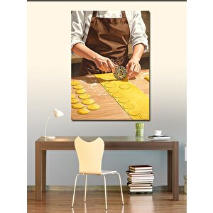 Kanvas Tablo Hamur Kesen Şef 50x70 cm