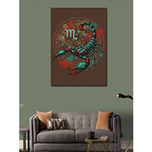 Kanvas Tablo Akrep Burcu Motifi 100x140 cm