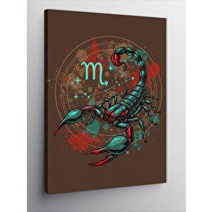 Kanvas Tablo Akrep Burcu Motifi 50x70 cm