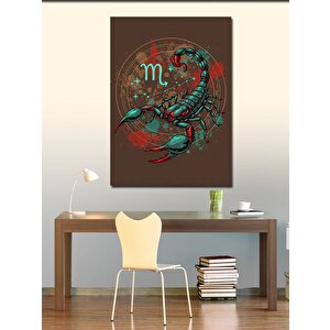 Kanvas Tablo Akrep Burcu Motifi 50x70 cm