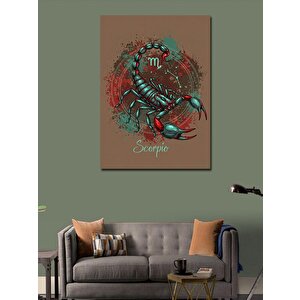 Kanvas Tablo Akrep Burcu Tasarımı 100x140 cm
