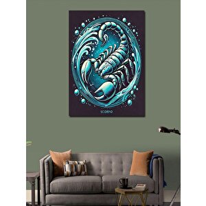 Kanvas Tablo Akrep Burcu Ve Desen 70x100 cm