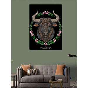 Kanvas Tablo Boğa Burcu Deseni 70x100 cm