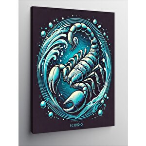 Kanvas Tablo Akrep Burcu Ve Desen 100x140 cm