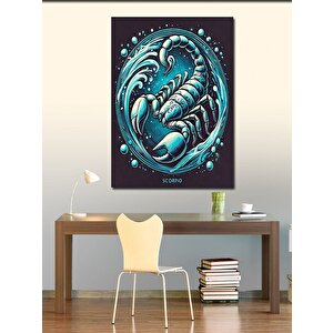 Kanvas Tablo Akrep Burcu Ve Desen 100x140 cm
