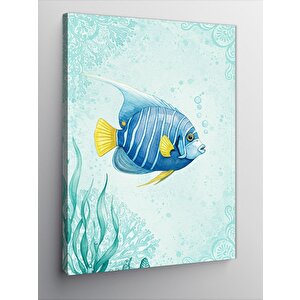 Kanvas Tablo Tropik Balık Çizimi 50x70 cm