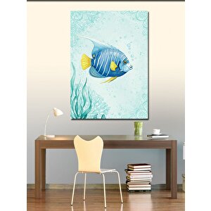 Kanvas Tablo Tropik Balık Çizimi 50x70 cm