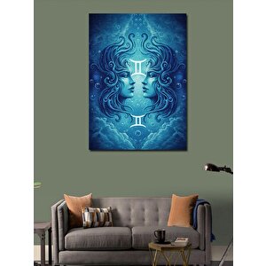 Kanvas Tablo İkizler Burcu Tasarımı 50x70 cm