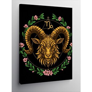 Kanvas Tablo Oğlak Burcu Motifi 100x140 cm