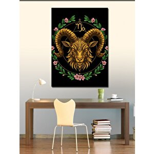 Kanvas Tablo Oğlak Burcu Motifi 100x140 cm