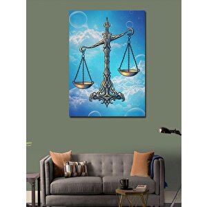 Kanvas Tablo Terazi Burcu 100x140 cm