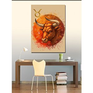 Kanvas Tablo Boğa Burcu Posteri 100x140 cm